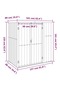 Garden Tool Shed Anthracite 161x89x161 cm Galvanised Steel - 3