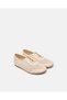 Senior Girls Beige Lace-Up Shoes - 2