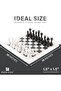 15" White & Black Marble Chess Set with Storage Box – Classic Luxury Chess Board Gift - 6