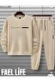 Unisex Girls/Boys Winter Bottom and Top Set Balance Print Oversize
