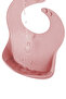 7-Piece Silicone Feeding Set - Baby Bib Vacuum Plate Cup Teether Spoon Snack Bowl Pink - 4