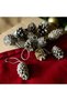 12 Pine Cone Gold Christmas Tree Ornaments - Christmas Party Entertainment - 2