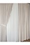 Panel Curtain Milk Coffee Stone Pattern Single Panel 1/3 Pleated Luxury Series Heavy Weight - 7