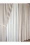 Panel Curtain Milk Coffee Stone Pattern Single Panel 1/3 Pleated Luxury Series Heavy Weight - 8