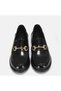 Large Size Women's Genuine Leather Loafer 41-42-43-44 Black Patent Leather - 4