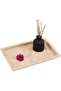 Travertine Tray 12" Marble Rectangle – Handmade Serving Tray for Coffee Table & Kitchen Decor