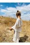 Girl's Bohemian Suit with Belt Detail - 3