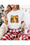 Merry Christmas Printed Mother-Daughter Matching T-Shirt with Bow (Add 2 Items to Make a Matching Set) - 2