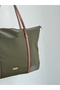 Women's Striped Shopperr Model Hand and Shoulder Bag - 6