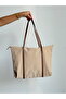 Women's Striped Shopperr Model Hand and Shoulder Bag - 7