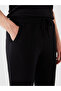 Lcwaikiki Basic Black Women's Elastic Waist Straight Sweatpants - 2
