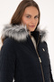 Women's Navy Blue Leather Jacket 50317317-200 - 2