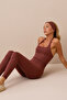 X Ece Burgundy Halter Neck Top Halter Tank - 7