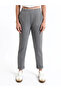 Lcwaikiki Basic Anthracite Women's Elastic Waist Straight Sweatpants - 3