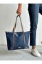 Women's Striped Shopperr Model Hand and Shoulder Bag - 2