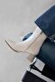 Liston Women's Heeled Wrinkled Leather Boots Beige - 2
