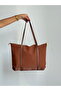 Women's Striped Shopperr Model Hand and Shoulder Bag - 8
