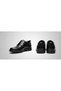 Gr0435 Genuine Leather Lace-Up Black Flat Eva Sole Stitching Detailed Sports Classic Shoes - 4