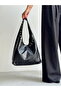 Stylish and Classic Model Shoulder and Hand Bag with Staple Detail - 2