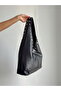 Stylish and Classic Model Shoulder and Hand Bag with Staple Detail - 8