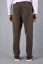 Milos Relax Fit Knitted Cashmere Fabric Zippered Elastic Waist Jogger Men's Trousers - Mink - 7