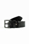 Men's 4.5 cm 100% Genuine Leather Belt - Black - 2