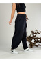Belt Detail Design Black Women's Pants COC1054 - 3