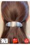 Metal French Style Hair Clip – Shiny Silver Color 11 cm Classic and Stylish Model