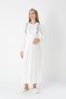 Women's Polka Dot Full Length Winter Maternity Nightgown-Robe Set of 2 - 8