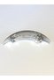 Metal French Style Hair Clip – Shiny Silver Color 11 cm Classic and Stylish Model - 4