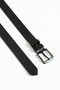 Men's 4.5 cm 100% Genuine Leather Belt - Black - 4