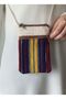Handwoven Fur Double Pocket Bag |   Ethnic Pattern Shoulder Bag