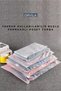 10 Pieces Frosted Zipper Bags 45X37Cm - Luggage and Suitcase Organizer - Reusable
