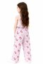 Girls' Pajama Bottoms with Elastic Waist and Rabbit Print - 3
