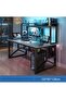 Multifunctional Computer Table And Office Desk With Single Layer Book Shelf 120cm - 2