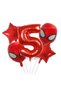 Spider-Man 5 Year Old Balloon Set Concept Red Number Balloon Birthday Set