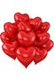 Heart Foil Balloon 8 Units Compatible with Air and Helium 25cm