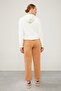 Camel Elastic Waist Drawstring Trousers - 5