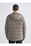 Lcwaikiki Classic Brown Standard Fit Hooded Men's Puffer Jacket - 5