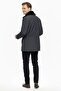 Larin Navy Blue Genuine Fur Collar Waterproof Men's Coat - 6