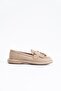 Mobset Tasseled Women's Ballerina Flats Beige Suede - 2
