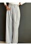 Dark Blue Striped Women's Loose Pants Size L