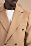 Italian Collar Woolen K Double-Breasted Cashmere Coat - 7
