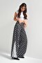 Women's Anthracite White Color 7W5-51 Palazzo Fit Lace Detailed Special Fabric Design Denim Jean - 5