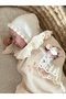 Salmon Fisto Detailed Baby Girl Romper - 4