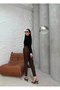 Women's Brown High Waist Belted Pleated Pocketed Ankle Length Carrot Cut Classic Fabric Trousers - 5