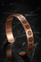 Men's and Women's Copper Bracelet - Laser Engraved Prayer Copper Bracelet with Zeolite Sand - 3
