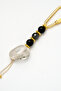 Protective Shield Natural Stone Keychain / Crystal Quartz – Hematite – Onyx - 3