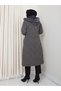 Women's Large Size Fiber Filled Sports Quilted Nova Fabric Coat 0198 - 6