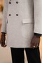 Italian Collar Woolen K Double-Breasted Cashmere Coat - 5
